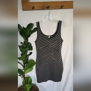 Mini Dress - Black/Gray -  size S